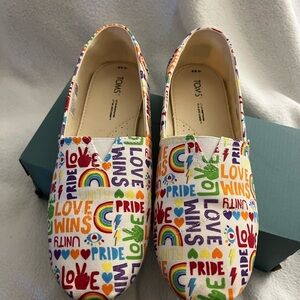 TOMS Love Wins Slip-On Shoes - Multicolor